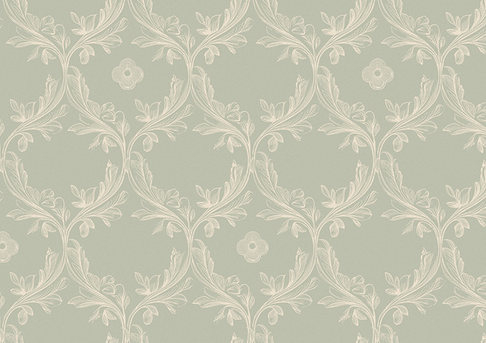 Trellis Prints, Vine and Bloom Bud Green - Twist&Fit Roller Blind - Image 6